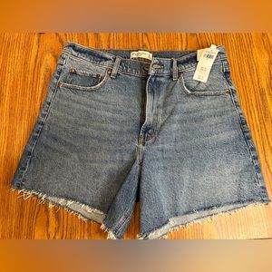 NWT Size 14/32 Abercrombie & Fitch the Dad Short High Rise